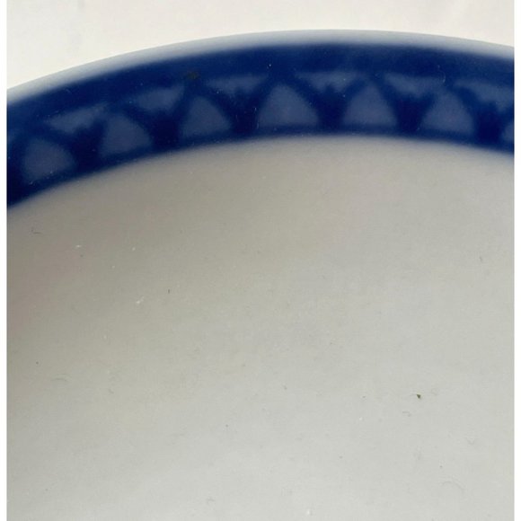 Williams Sonoma Contemporary Blue Rim Small Bowl 3 Piece Lot Retired - Picture 5 of 5